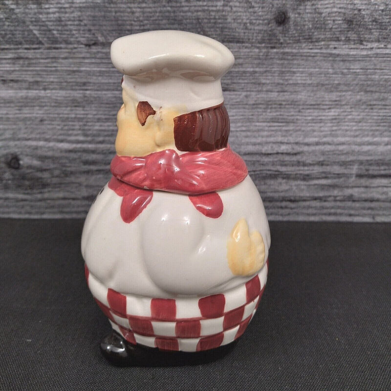 Load image into Gallery viewer, Chef Kitchen Condiment Canister Small Set of 3 Ceramic by Alco Industries