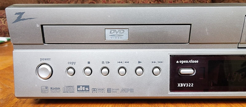 Load image into Gallery viewer, Zenith Combo DVD Player Hi-Fi Stereo VHS Recorder XBV322 DVD-VCR Player Tested