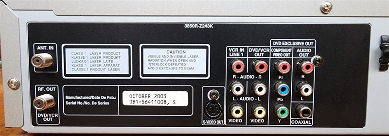 Load image into Gallery viewer, Zenith Combo DVD Player Hi-Fi Stereo VHS Recorder XBV322 DVD-VCR Player Tested