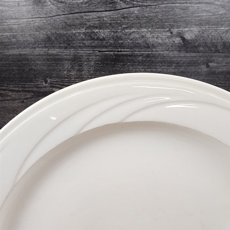 Load image into Gallery viewer, Syracuse Cascade White 4 Dinner Plate Set Japan Dinnerware Tableware 9 5/8"