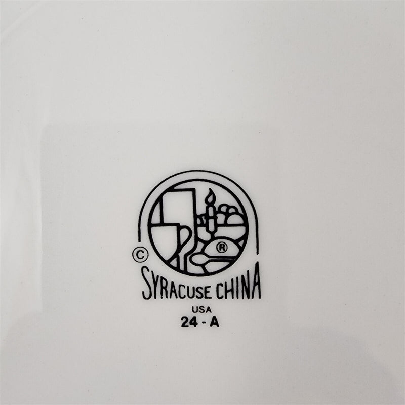 Load image into Gallery viewer, Syracuse Cascade White 4 Dinner Plate Set Japan Dinnerware Tableware 9 5/8"