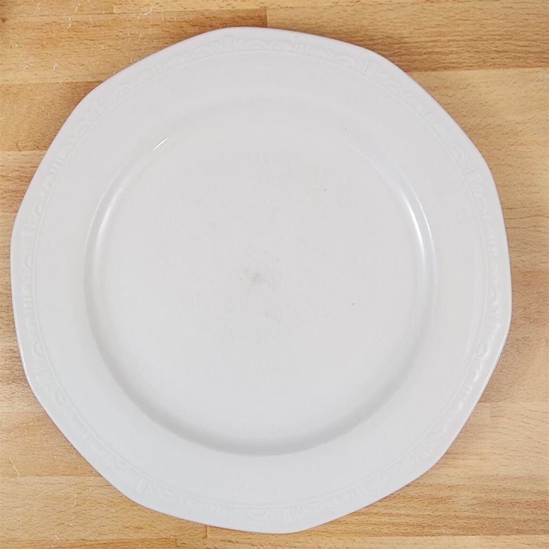 Load image into Gallery viewer, Syracuse Castleton White 4 Dinner Plate Set Japan Dinnerware Tableware 9 3/4"