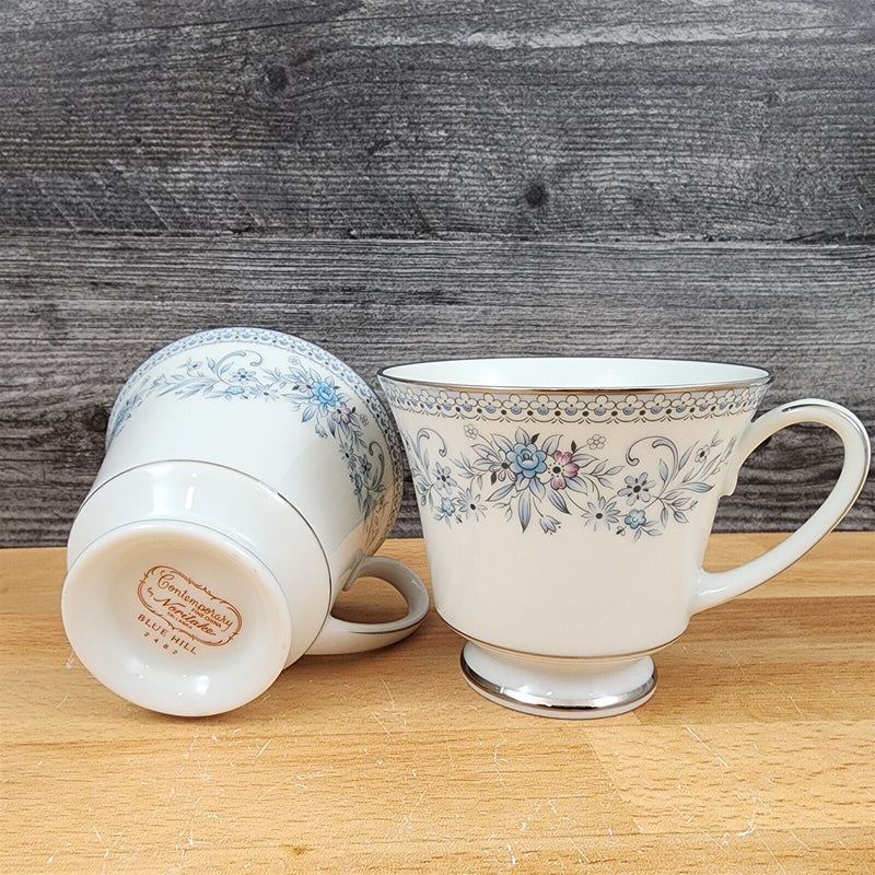 Load image into Gallery viewer, Noritake Blue Hill 2482 Coffee Cup Set of 2 Mugs