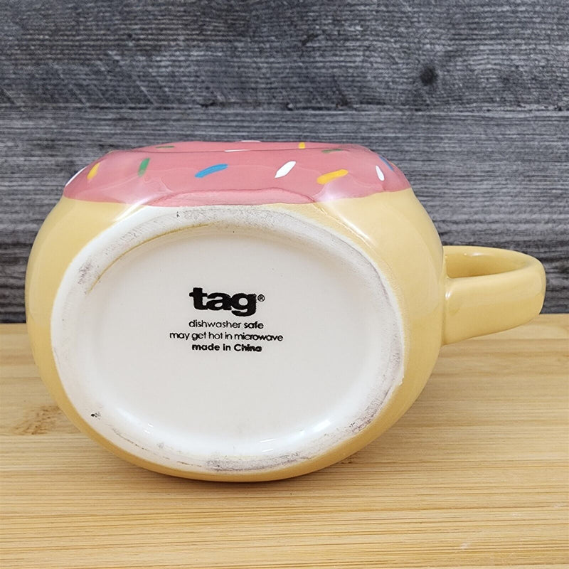 Load image into Gallery viewer, Tag Donut Coffee Mug With Sprinkles Ceramic Tea Cup