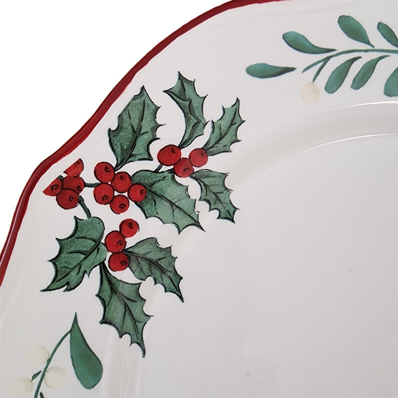 Load image into Gallery viewer, Better Homes & Gardens Winter Forest 4 Dinner Plates Heritage Collection Berries