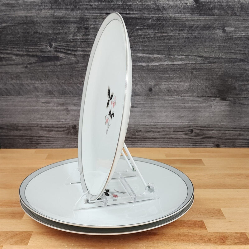 Load image into Gallery viewer, Noritake Grayson Dinner Plate Set of 3 Ceramic Vintage China Pink Flower 5697