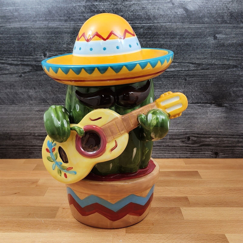 Load image into Gallery viewer, Marichi Cactus Cookie Candy Treat Jar Canister Figurine by Blue Sky