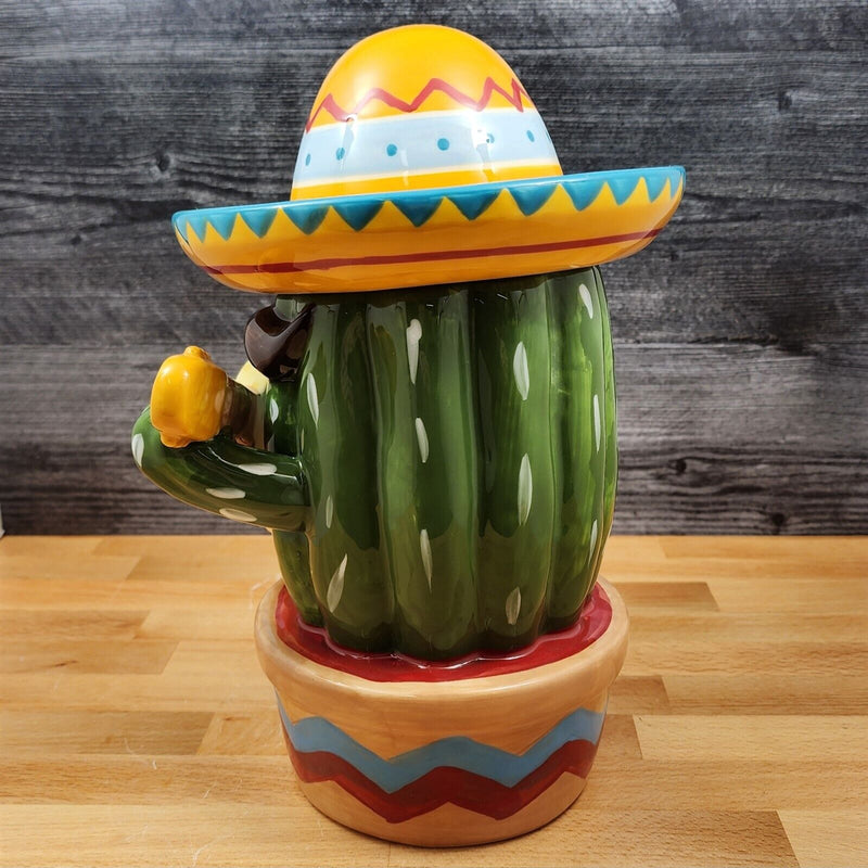 Load image into Gallery viewer, Marichi Cactus Cookie Candy Treat Jar Canister Figurine by Blue Sky