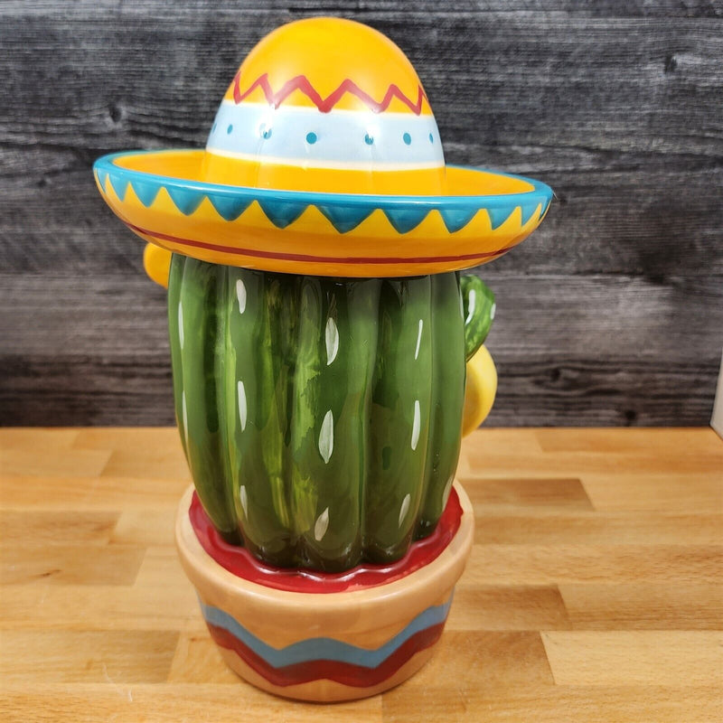 Load image into Gallery viewer, Marichi Cactus Cookie Candy Treat Jar Canister Figurine by Blue Sky
