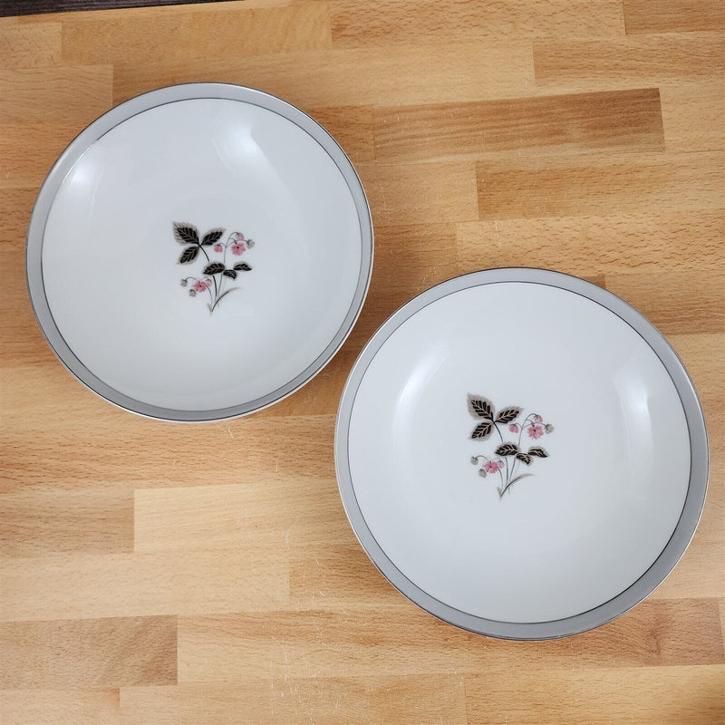 Load image into Gallery viewer, Noritake Grayson Soup Coupe Bowl Set of 2 Vintage China Ceramic Pink Flower 5697