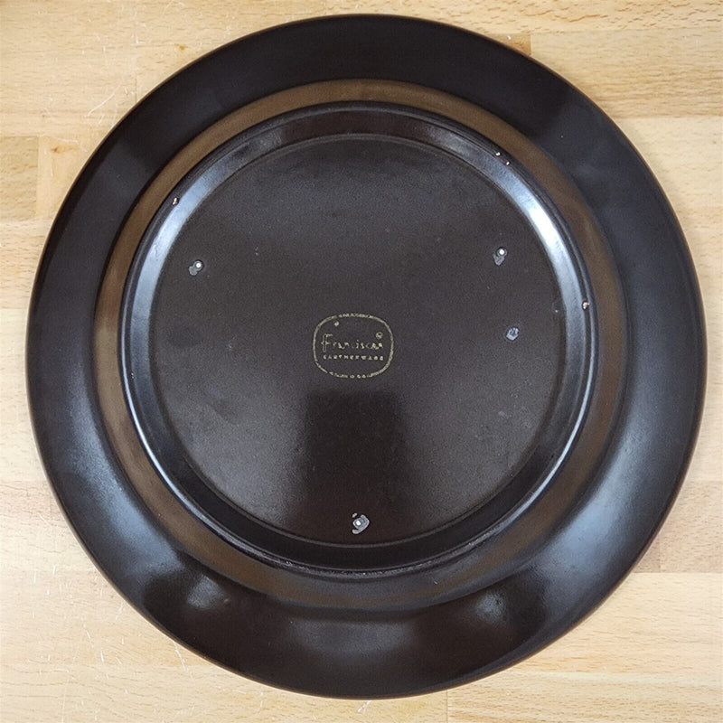 Load image into Gallery viewer, Franciscan Madeira Brown 3 Dinner Plate Set 10 1/2" USA TV Stamp Olive Green Vtg