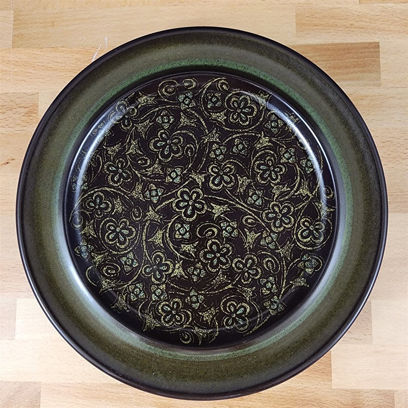 Load image into Gallery viewer, Franciscan Madeira Brown 3 Dinner Plate Set 10 1/2" USA TV Stamp Olive Green Vtg