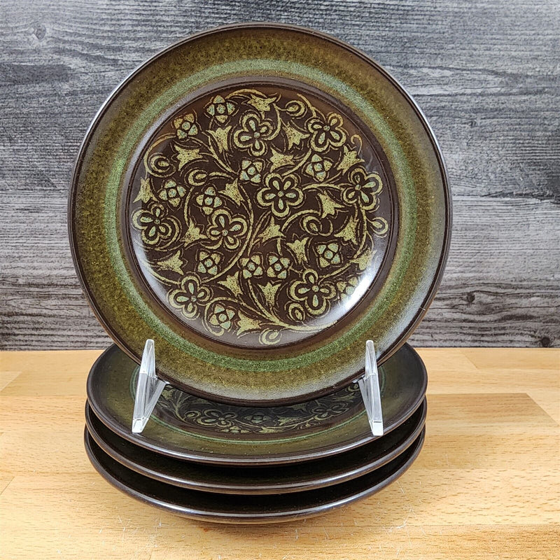 Load image into Gallery viewer, Franciscan Madeira Brown Set of 4 Bread and Butter Plate 6 3/4 USA TV Stamp