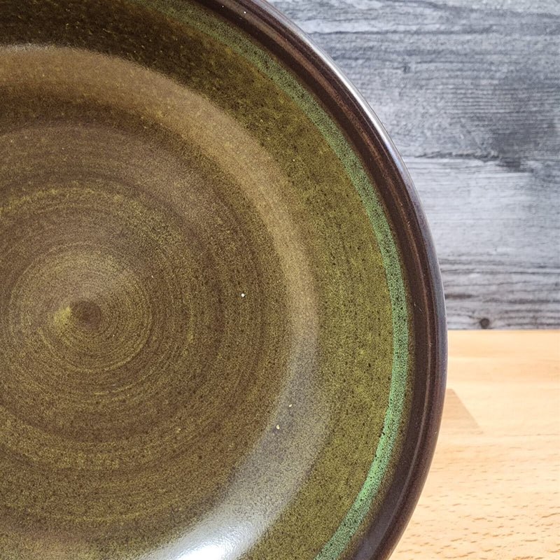 Load image into Gallery viewer, Franciscan Madeira Brown 2 Soup or Cereal Bowl Set Green Olive USA TV Stamp Vtg