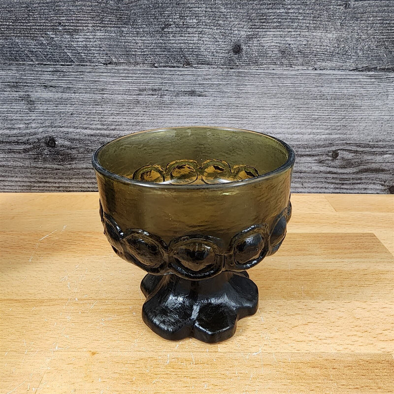 Load image into Gallery viewer, Franciscan Madeira 4 Glass Set Olive Green Champagne Short Sherbet Gothic Vtg