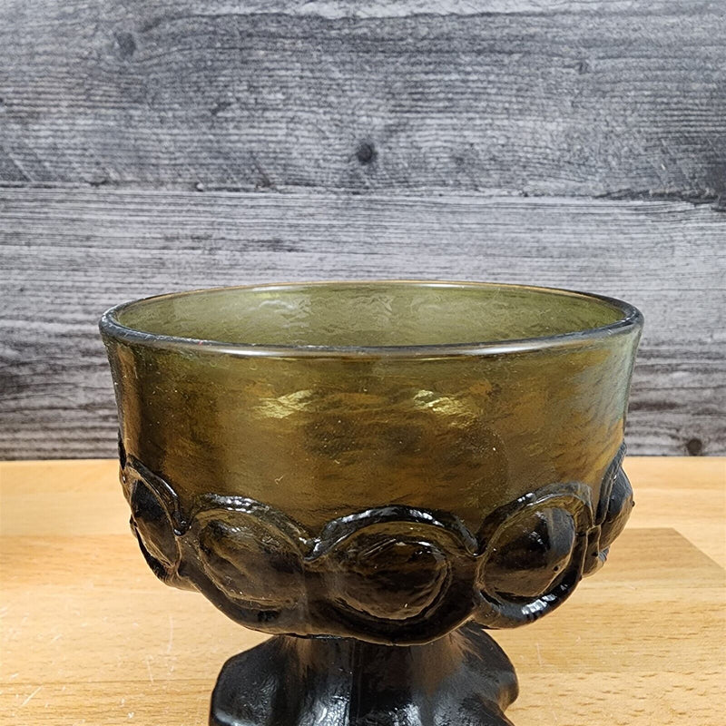 Load image into Gallery viewer, Franciscan Madeira 4 Glass Set Olive Green Champagne Short Sherbet Gothic Vtg