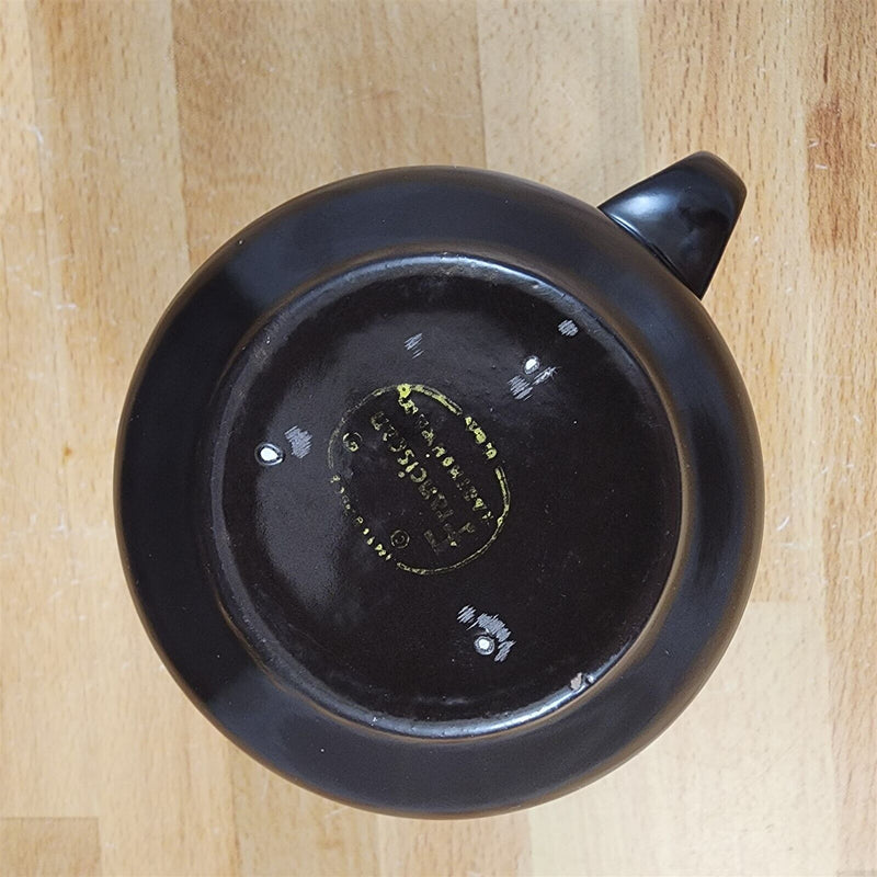 Load image into Gallery viewer, Franciscan Madeira Brown Creamer Pitcher Made in USA TV Stamp Olive Green Vtg