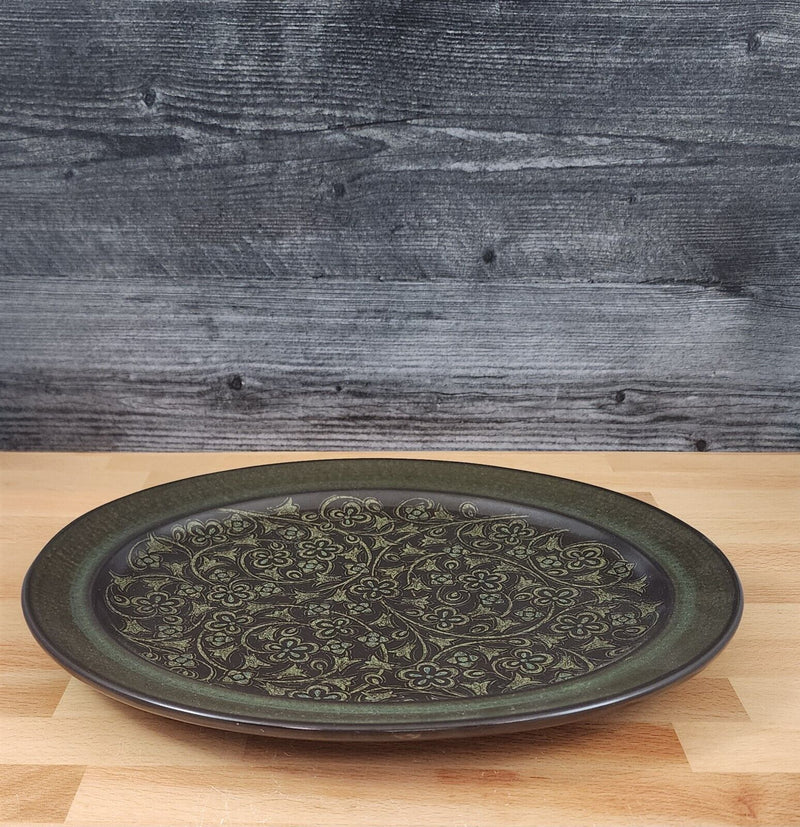 Load image into Gallery viewer, Franciscan Madeira Brown Oval Serving Platter 13.5" Floral Green US TV Stamp Vtg