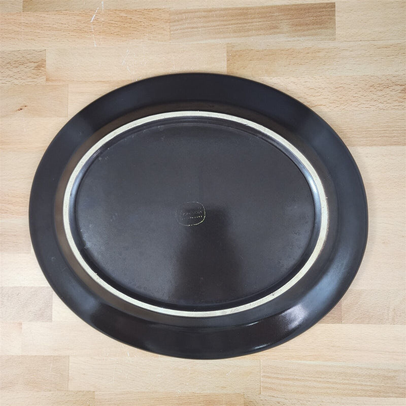 Load image into Gallery viewer, Franciscan Madeira Brown Oval Serving Platter 13.5" Floral Green US TV Stamp Vtg