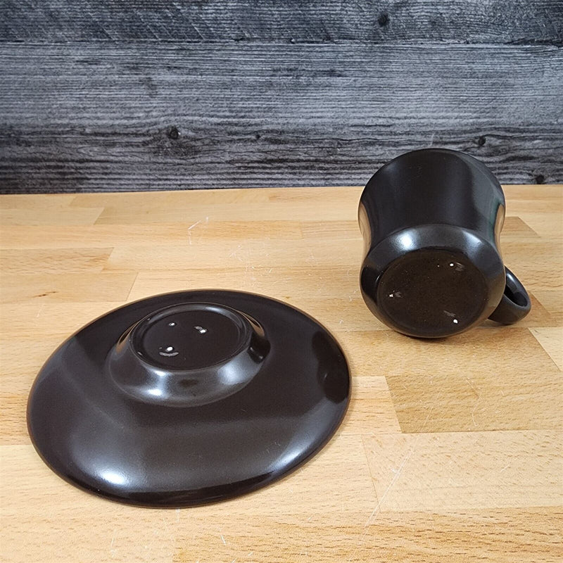 Load image into Gallery viewer, Franciscan Madeira Brown 4 Tea Cups & Saucer Set Olive Green 8 oz Mug Vtg