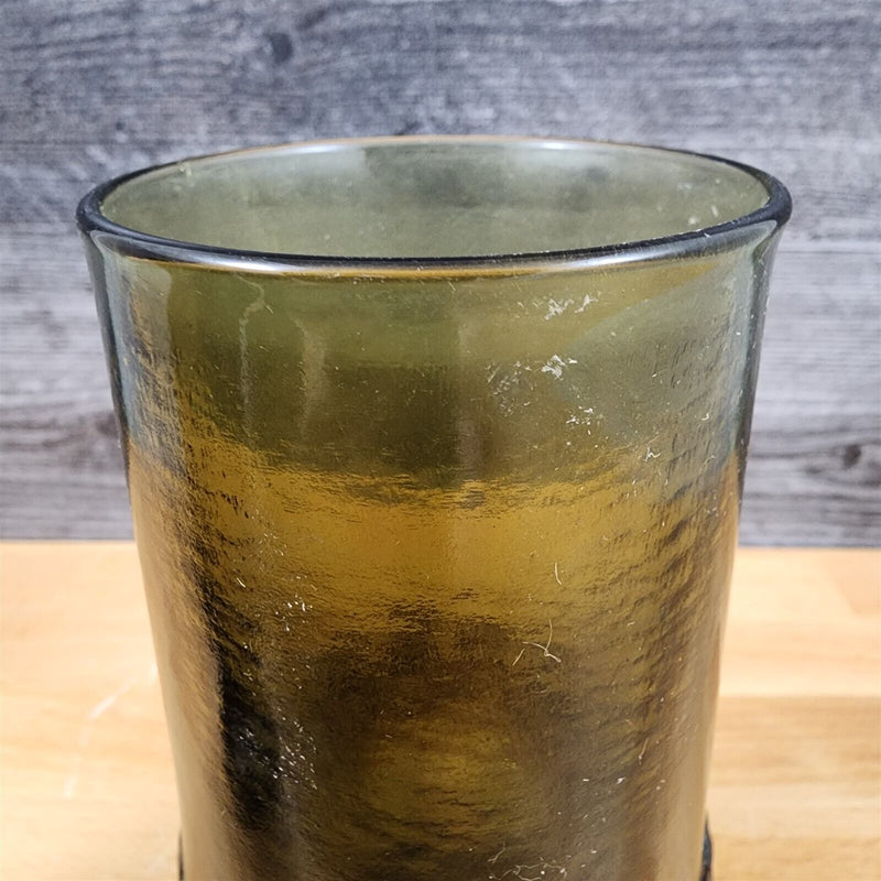 Load image into Gallery viewer, Franciscan Madeira Set of 4 Olive Green Ice Tea Glasses 6.5" Gothic Tumbler