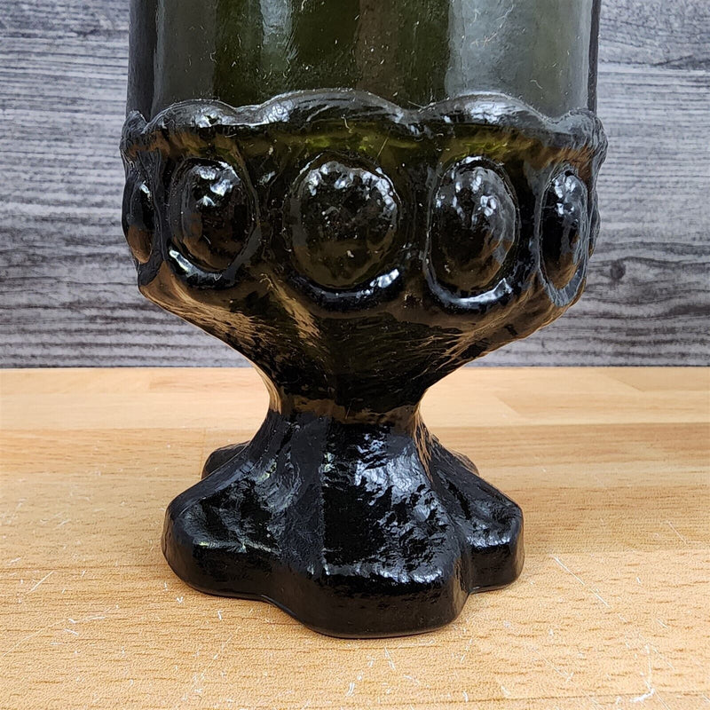 Load image into Gallery viewer, Franciscan Madeira Set of 4 Olive Green Ice Tea Glasses 6.5" Gothic Tumbler