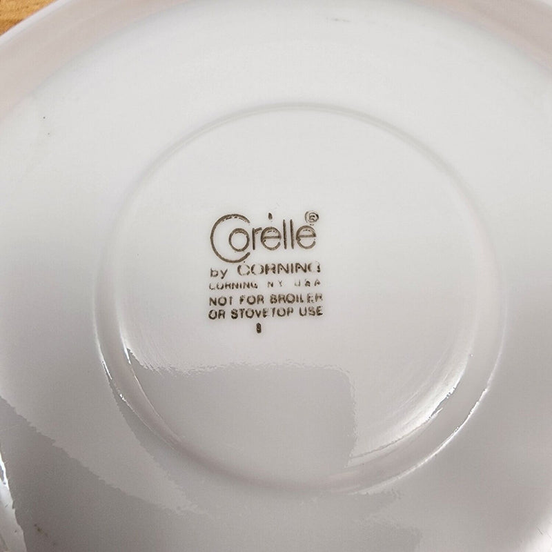 Load image into Gallery viewer, Corelle Corning Spring Blossom Set of 2 Flat Cup & Saucer with Hook Handle Mugs