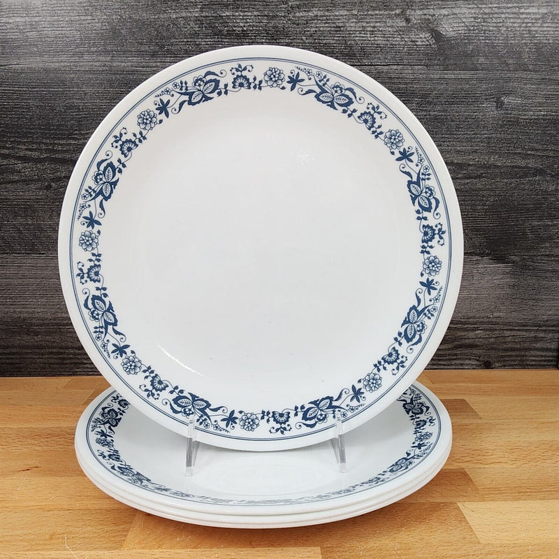 Load image into Gallery viewer, Corelle Corning Old Town Blue Set of 4 Salad Plate 8 1/2" (21cm) Onion Design