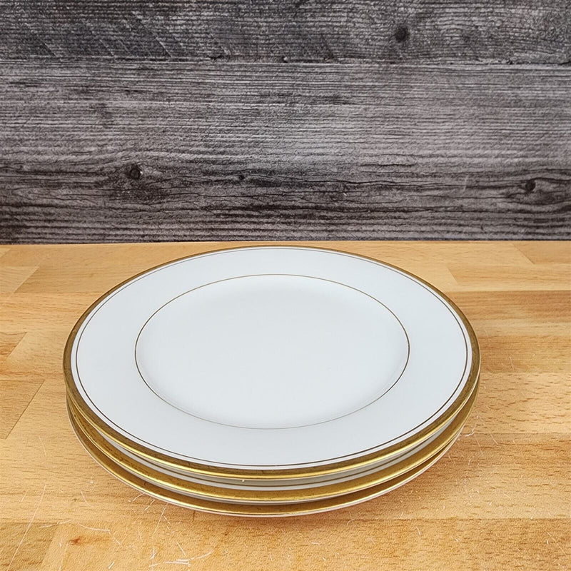 Load image into Gallery viewer, Noritake Goldart 5290 Set of 3 Dinner Plates Gold Trim Band 10.5"