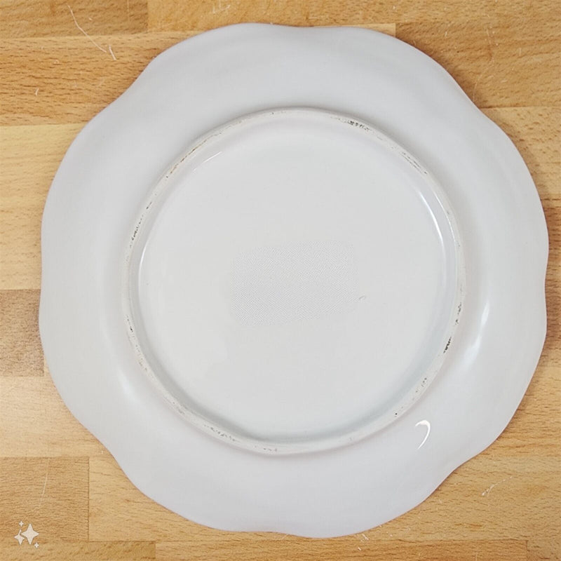 Load image into Gallery viewer, Laguna Coastal White Tray Serving Salad Plate Round Ceramic Sea Shell Blue Sky