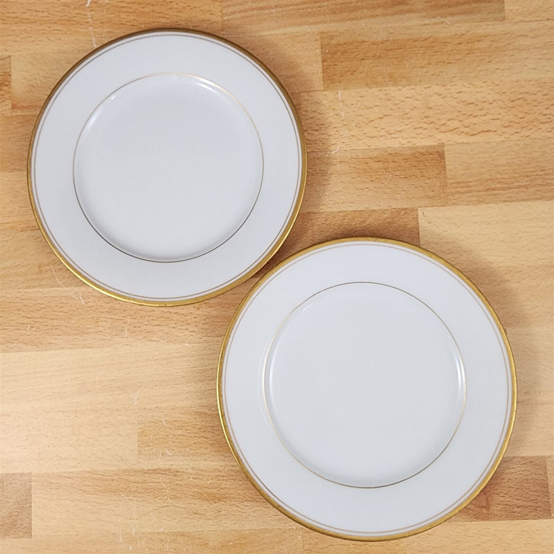 Load image into Gallery viewer, Noritake Goldart Bread Butter Plate 5290 Set of 2 Gold Trim Band 6" Ceramic