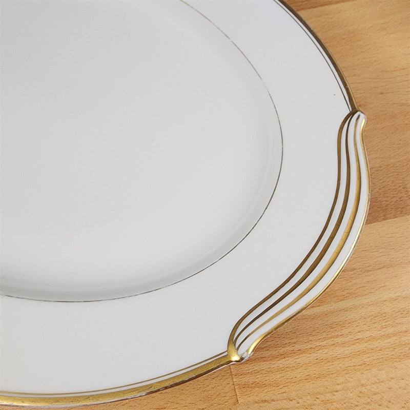 Load image into Gallery viewer, Noritake Goldart Oval Serving Platter White Ceramic Gold Trim 12" Plate 5290