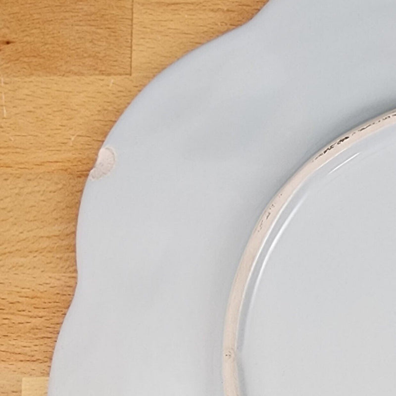 Load image into Gallery viewer, Laguna Coastal Seafoam Blue Serving Plate Ceramic Sea Shell Platter Blue Sky