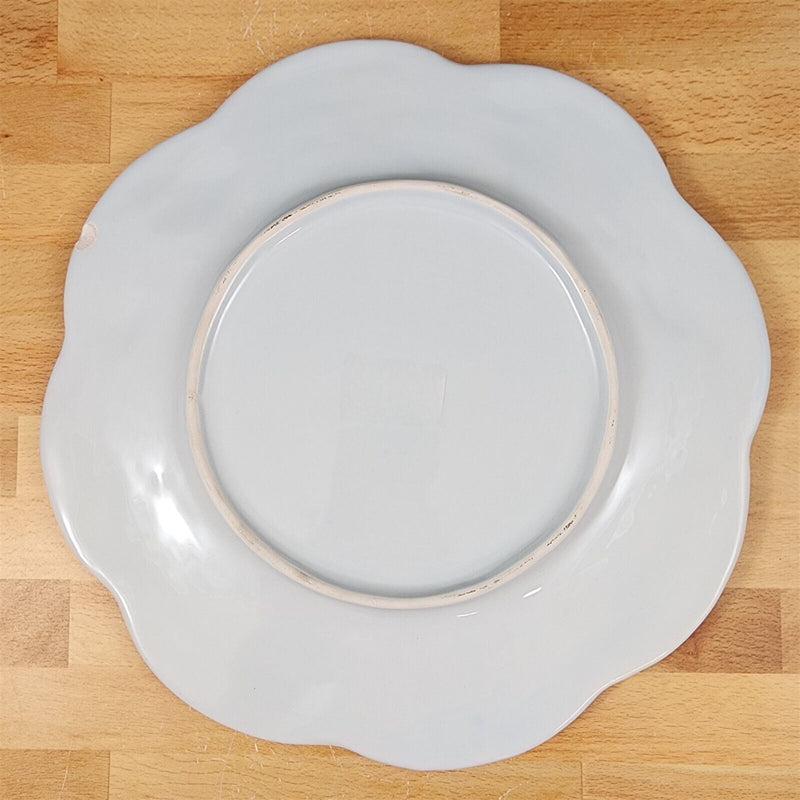 Load image into Gallery viewer, Laguna Coastal Seafoam Blue Serving Plate Ceramic Sea Shell Platter Blue Sky
