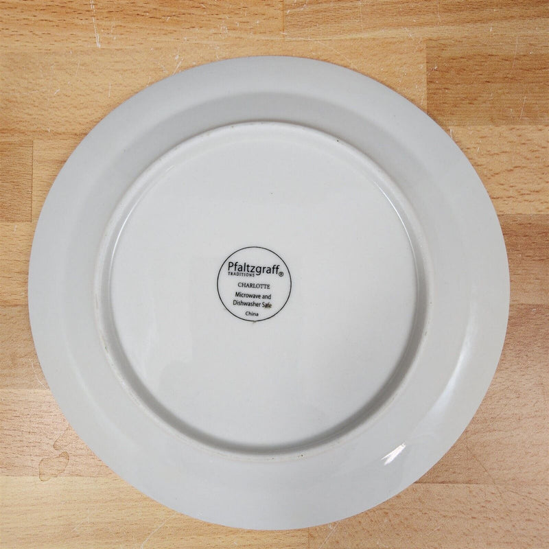 Load image into Gallery viewer, Pfaltzgraff Charlotte Set of 2 Salad Plate 7” 19 cm White Embossed Dinnerware