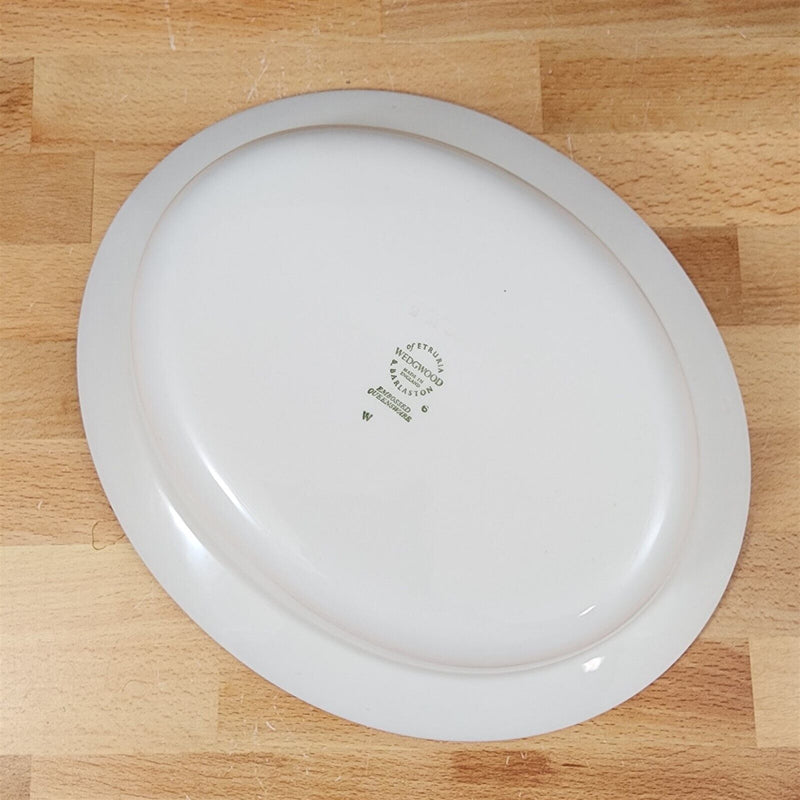 Load image into Gallery viewer, Wedgwood Cream Embossed Oval Vegetable Bowl 9" Queens Ware Etruria Barlaston