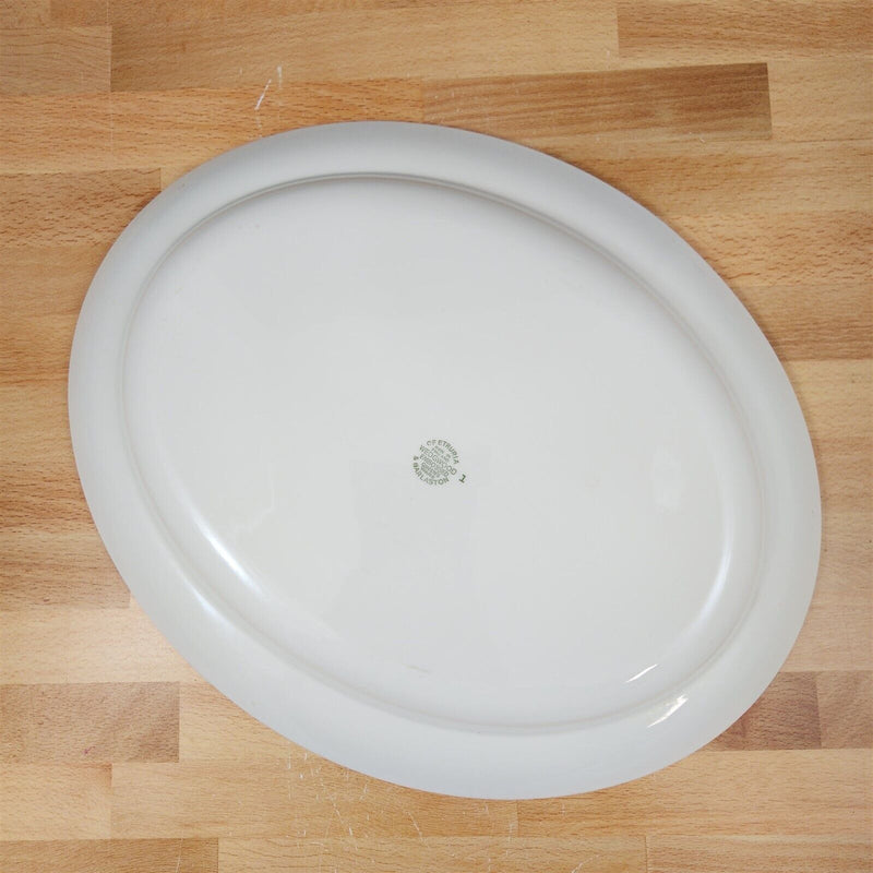 Load image into Gallery viewer, Wedgwood Cream Oval Serving Platter Embossed 14" Queens Ware Etruria Barlaston