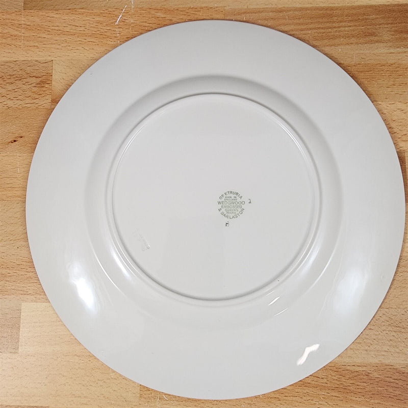 Load image into Gallery viewer, Wedgwood Cream 2 Dinner Plate Set Queens Ware 2" Embossed Rim Etruria Barlaston