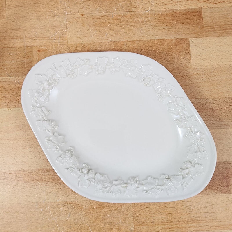 Load image into Gallery viewer, Wedgwood Cream Relish Gravy Under Plate Queens Ware Embossed Etruria Barlaston