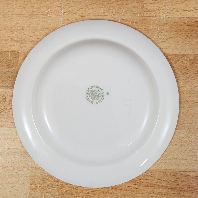 Load image into Gallery viewer, Wedgwood Cream Bread & Butter Plate 4 Set Embossed Queens Ware Etruria Barlaston