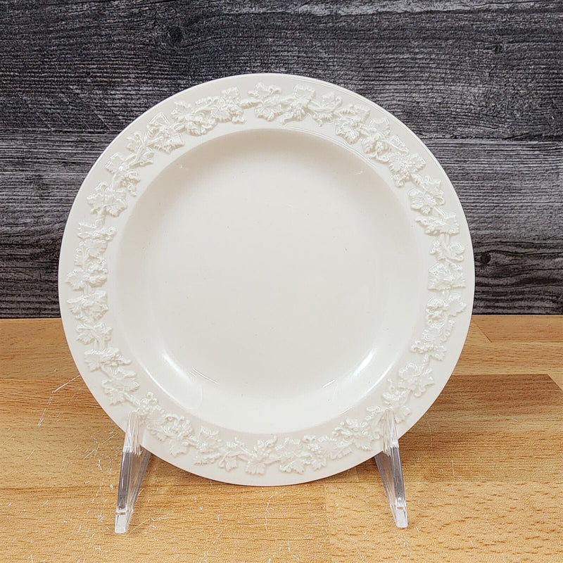 Load image into Gallery viewer, Wedgwood Cream Salad Plate 1" Embossed Rim 4 Set Queens Ware Etruria Barlaston