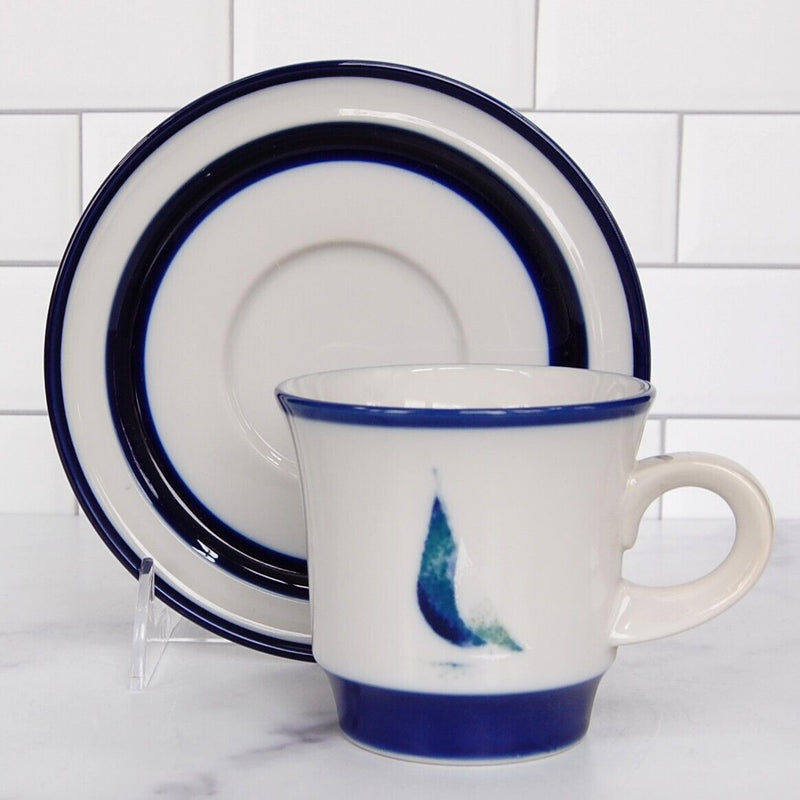 Load image into Gallery viewer, Noritake Running Free Set of 2 Saucer & Tea Cup Coffee Mug Dinnerware Japan