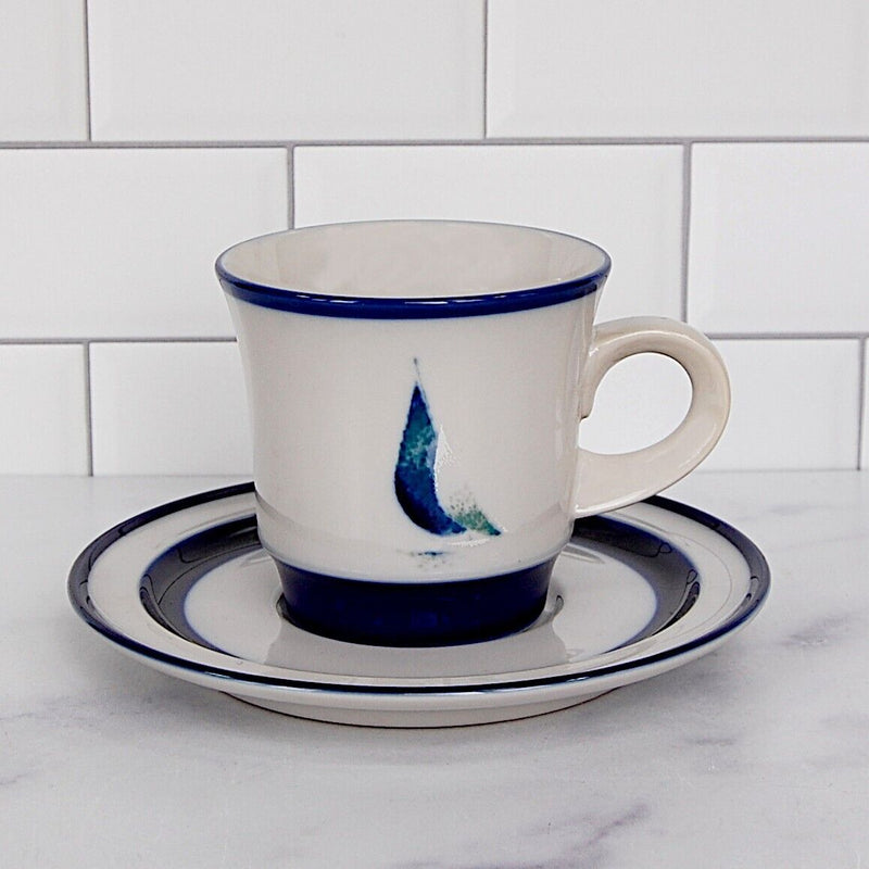 Load image into Gallery viewer, Noritake Running Free Set of 2 Saucer & Tea Cup Coffee Mug Dinnerware Japan