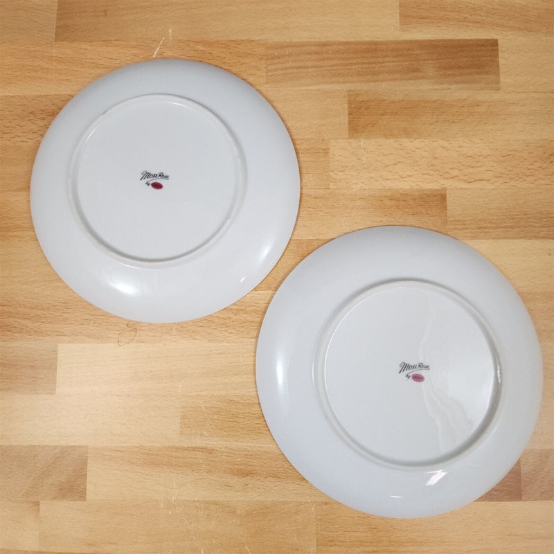 Load image into Gallery viewer, Moss Rose Salad Plate Set of 2 Pink Flowers Gold Trim 7.5" (19cm) Sango Japan