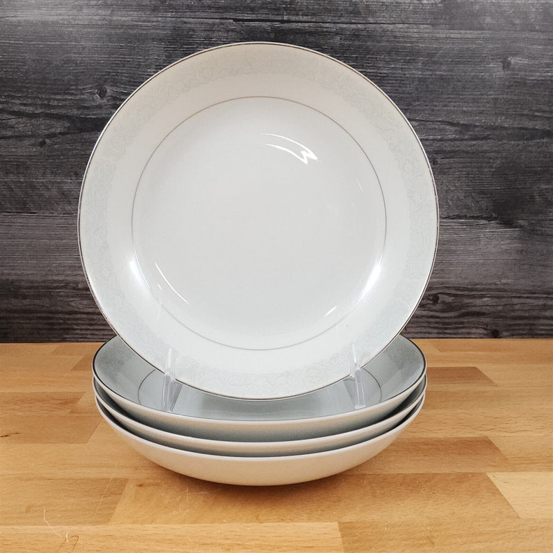 Load image into Gallery viewer, Bluedale Soup Bowl Set of 4 Blue & White Flowers Ceramic 7.5" Fine China Japan