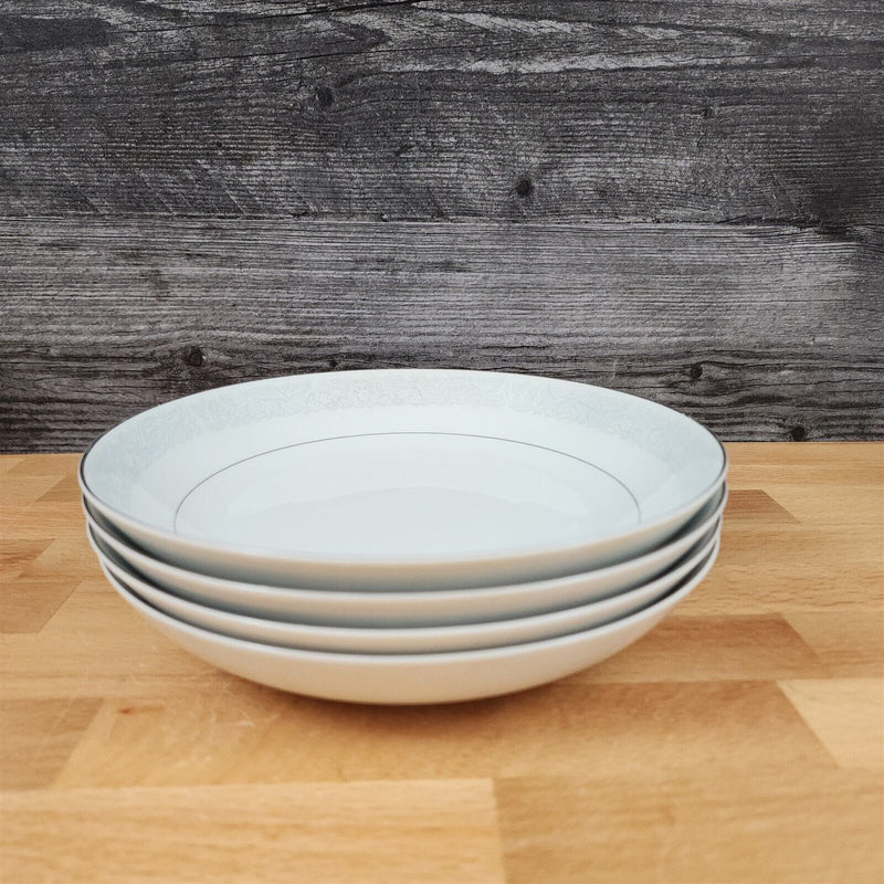 Load image into Gallery viewer, Bluedale Soup Bowl Set of 4 Blue & White Flowers Ceramic 7.5" Fine China Japan