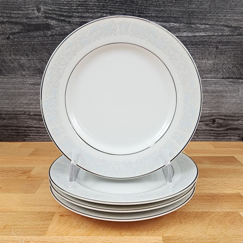 Load image into Gallery viewer, Bluedale 4 Bread & Butter Plate Set Blue White Flowers Ceramic Fine China Japan