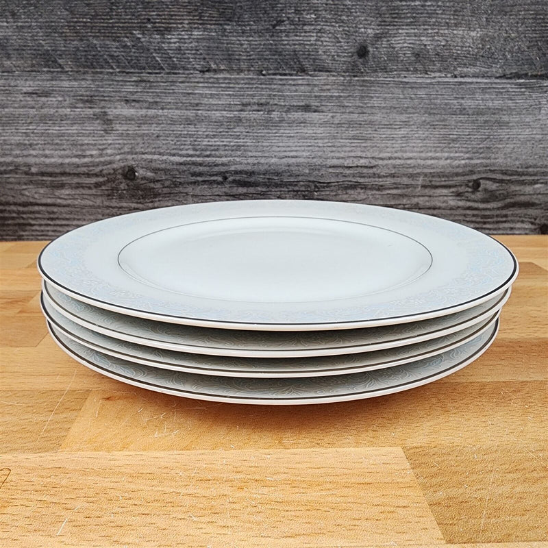 Load image into Gallery viewer, Bluedale 4 Bread & Butter Plate Set Blue White Flowers Ceramic Fine China Japan