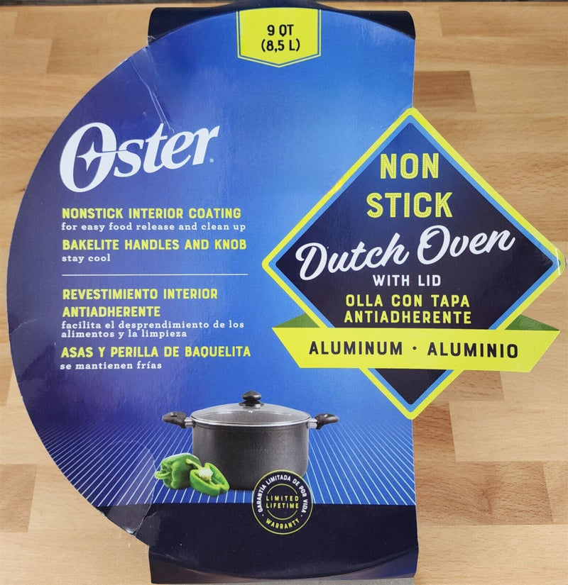 Load image into Gallery viewer, Oster Dutch Oven With Nonstick Interior With Glass Lid And Handles Aluminum 9 qt