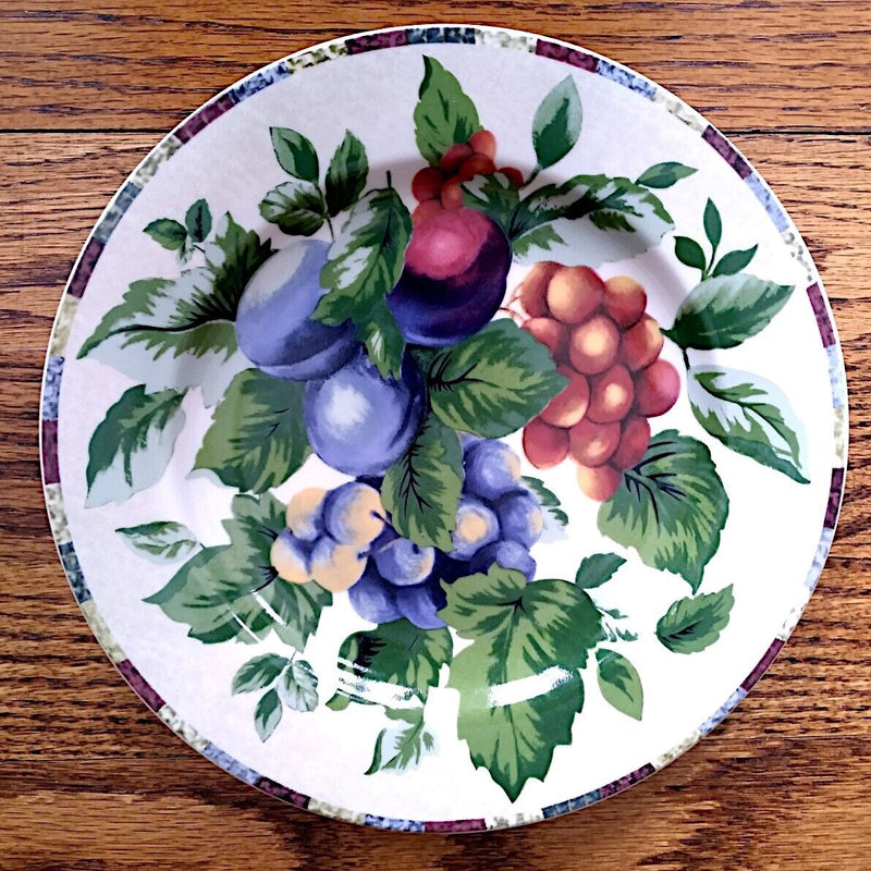 Load image into Gallery viewer, Sakura by Oneida Sonoma Blueberries Salad Plate Stoneware Accent Dinnerware